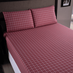 Jogo de Lençol Trama | 200 Fios | Casal | Magenta