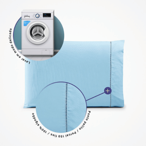 Par de Fronhas Marbella | Azul Motorista