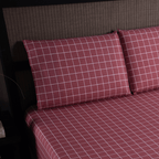 Jogo de Lençol Trama | 200 Fios | King | Magenta