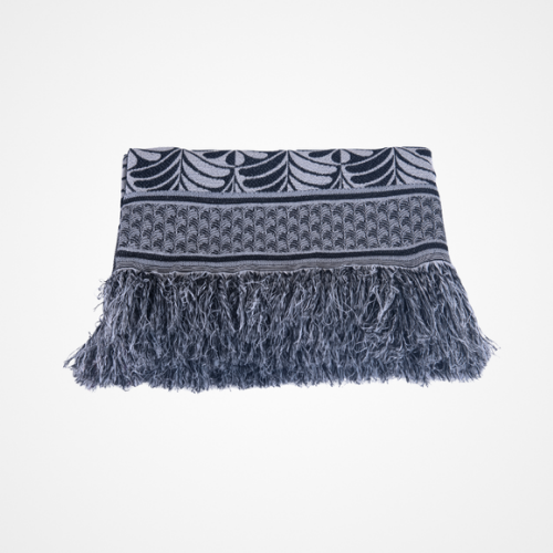 Manta Tessela | Preto Palmeira