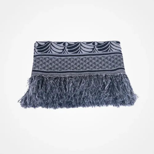 Manta Tessela | Preto Palmeira - Linhas & Lares