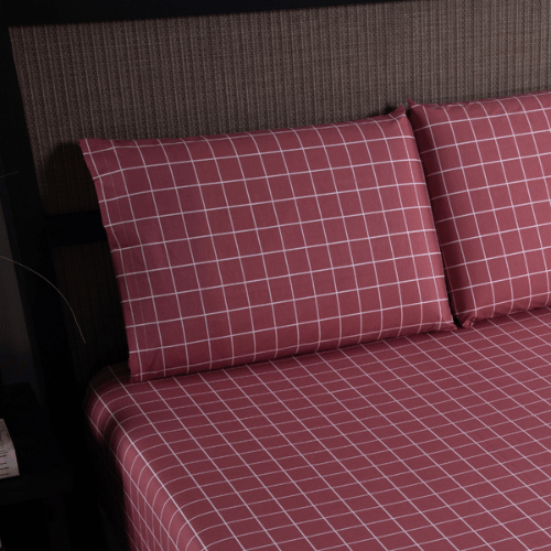 Jogo de Lençol Trama | 200 Fios | Casal | Magenta