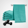 Kit 6 Toalhas Fitness SportFlex Azul