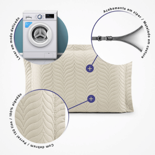 Porta Travesseiro Marbella | Areia