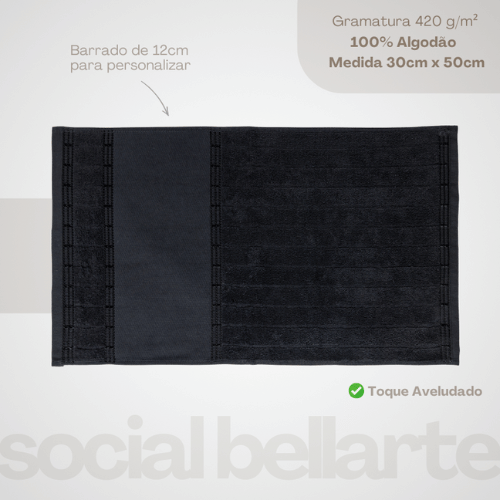 Kit Toalha de Lavabo Bellarte | Onix, Carmim e Oceano