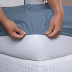 Jogo de Lençol Pure Day | Percal 180 Fios | King  | Azul Petróleo