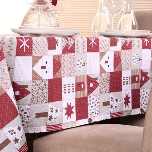 Toalha de Mesa Natal Imperial | 4 à 8 Lugares