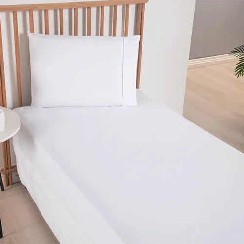 Jogo de Lençol Simples 2 Pçs com Elástico | 300 Fios | Solteiro | Branco - Linhas & Lares