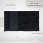 Kit Toalha de Lavabo Bellarte Ônix