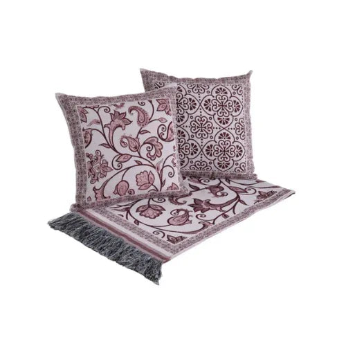 Kit Peseira Grécia Bordeaux | King - Linhas & Lares