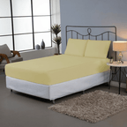 Jogo de Lençol Pure Day | Percal 180 Fios | King  | Amarelo