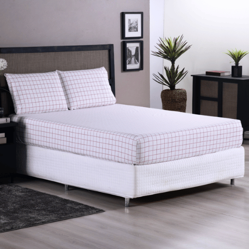 Jogo de Lençol Trama | 200 Fios | Queen | Rosê