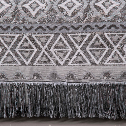 Manta Tessela | Cinza Geométrico