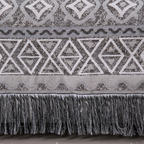 Manta Tessela | Cinza Geométrico