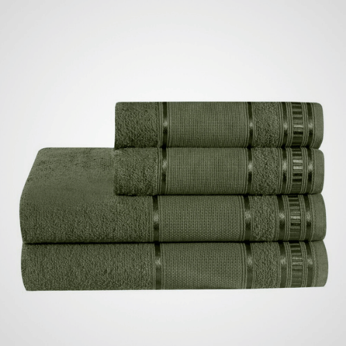 Jogo de Toalhas Premium | Verde Oliva