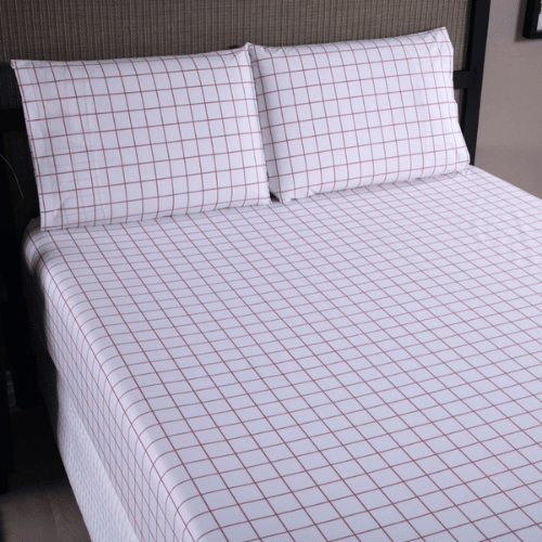 Jogo de Lençol Trama | 200 Fios | Casal | Rosê