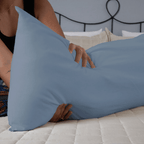 Capa para Travesseiro de Corpo PureTouch | Azul Petróleo