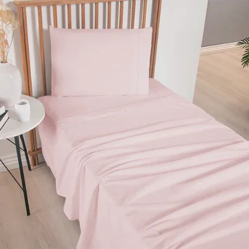 Jogo de Lençol 3 Pçs | 300 Fios | Solteiro | Rosê - Linhas & Lares