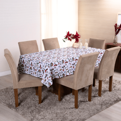 Toalha de Mesa Magia Natalina | 4 à 8 Lugares