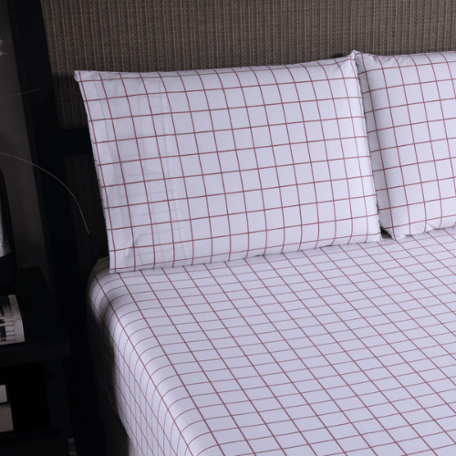 Jogo de Lençol Trama | 200 Fios | Queen | Rosê