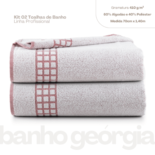 Praia e Piscina Georgia | Kit com 2 | Bordô