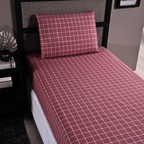 Jogo de Lençol Trama | 200 Fios | Solteiro | Magenta