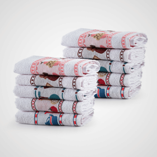 Kit 10 Panos de Copa Trendy Felpudo