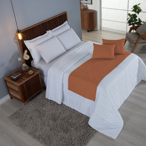 Peseira Comfort Matelado ultrassônico Terracota | Kit 5 Peças