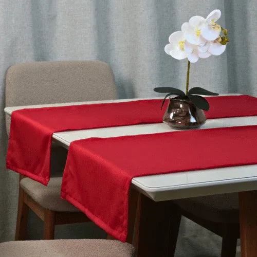 Trilho Caminho de Mesa Nuance | Vermelho - Linhas & Lares