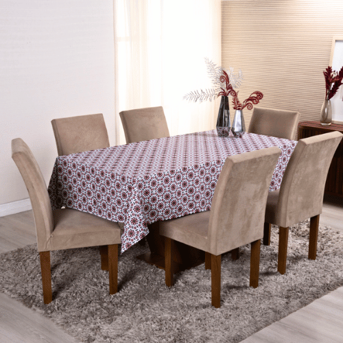 Toalha de Mesa Estrelas de Natal | 4 à 8 Lugares