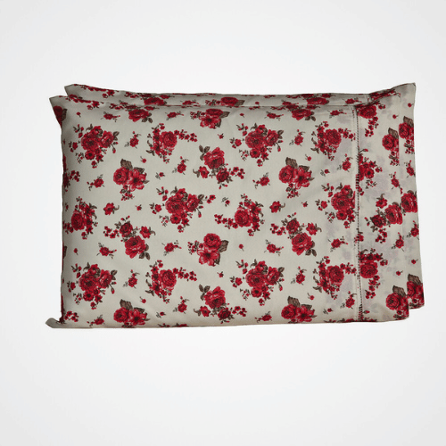 Par De Fronhas Esmeralda | 150 Fios | 100% Algodão | Vermelho