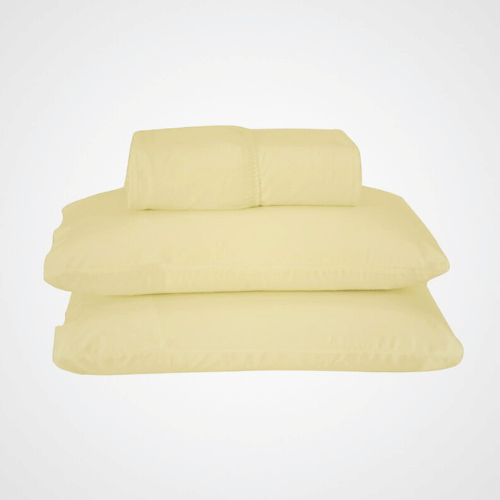 Jogo de Lençol Pure Day | Percal 180 Fios | Casal | Amarelo