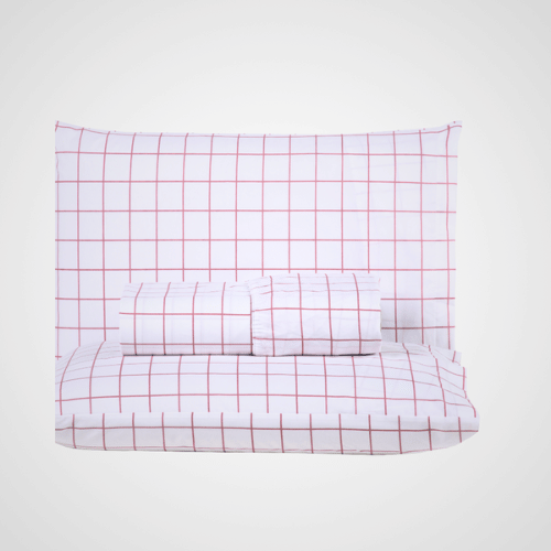 Jogo de Lençol Trama | 200 Fios | Casal | Rosê