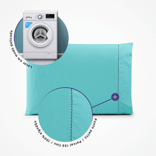 Par de Fronhas Marbella | Azul Tiffany