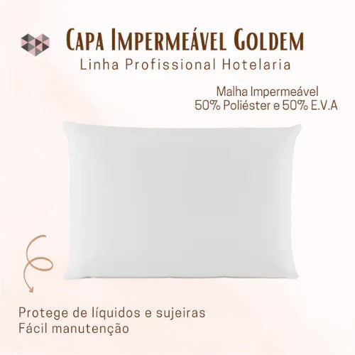 Kit 4 Capas Protetoras Golden | Travesseiro | Impermeável - Linhas & Lares