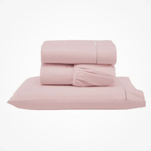 Jogo de Lençol 3 Pçs | 300 Fios | Solteiro | Rosê - Linhas & Lares