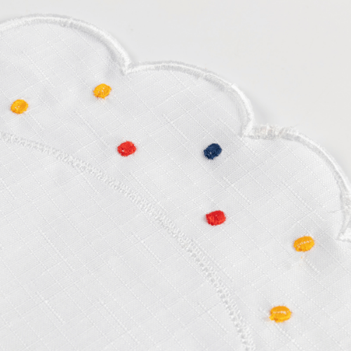 Jogo Americano Poá | Colorido | Kit 12 Pçs 6 Lugares