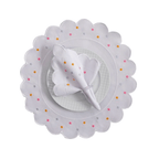 Jogo Americano Poá | Colorido | Kit 12 Pçs 6 Lugares