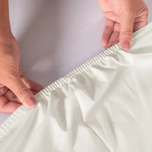 Jogo de Lençol 3 Pçs com elástico Ponto Palito | 300 Fios | Casal Queen | Palha - Linhas & Lares