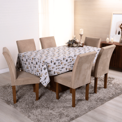 Toalha de Mesa Canto de Natal | 4 à 8 Lugares