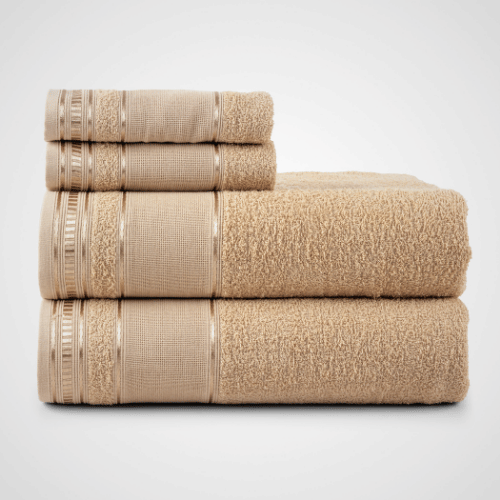 Jogo de Toalhas Premium | Bege Camurça