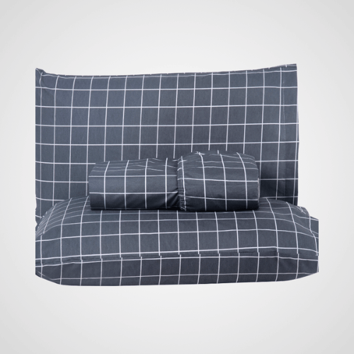 Jogo de Lençol Trama | 200 Fios | Queen | Grafite