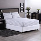 Jogo de Lençol Trama | 200 Fios | Queen | Cinza