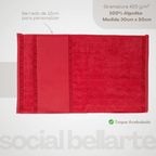 Kit Toalha de Lavabo Bellarte | Onix, Carmim e Oceano