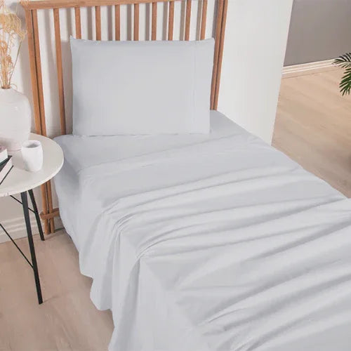 Jogo de Lençol 3 Pçs | 300 Fios | Solteiro | Cinza - Linhas & Lares