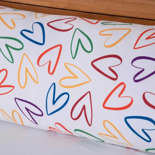 Fronha Travesseiro de Corpo Love | sem Aba | com Zíper - Linhas & Lares