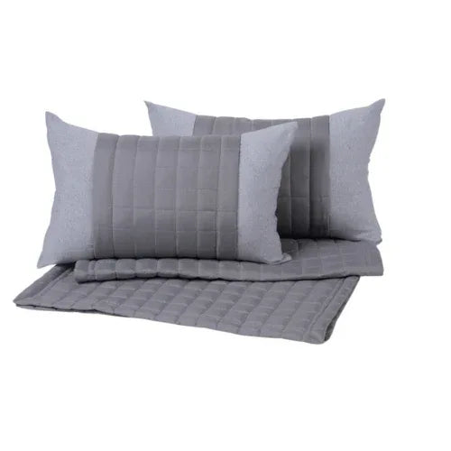 Kit Peseira Copacabana Concreto | Casal Padrão & Queen - Linhas & Lares