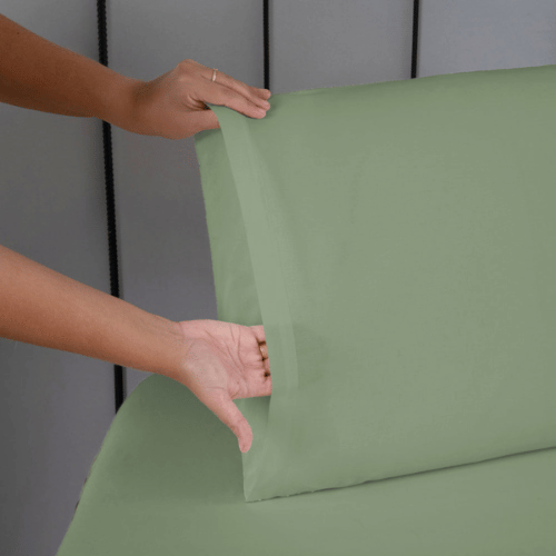 Jogo de Lençol Pure Day | Percal 180 Fios | King  | Verde