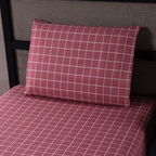 Jogo de Lençol Trama | 200 Fios | Solteiro | Magenta