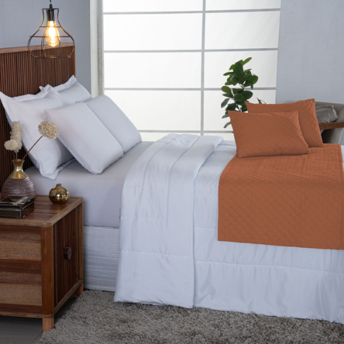 Peseira Comfort Matelado ultrassônico Terracota | Kit 5 Peças